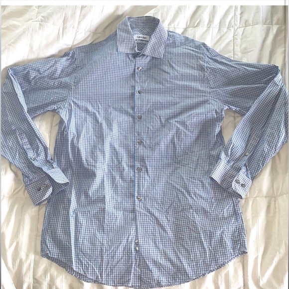 Calvin Klein Prima Cotton Button Down Shirt - Picture 5 of 7